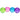 Kaytee 5" Run-About Ball Mini Rainbow for Hamster Small Animals Kaytee