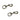 Bolt Snap in Snap Clip Round Eye 3-1/2" Nickel 2-Pack