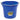 Little Giant Flat Back Plastic Animal Feed Bucket 5Gal Berry Blue Little Giant